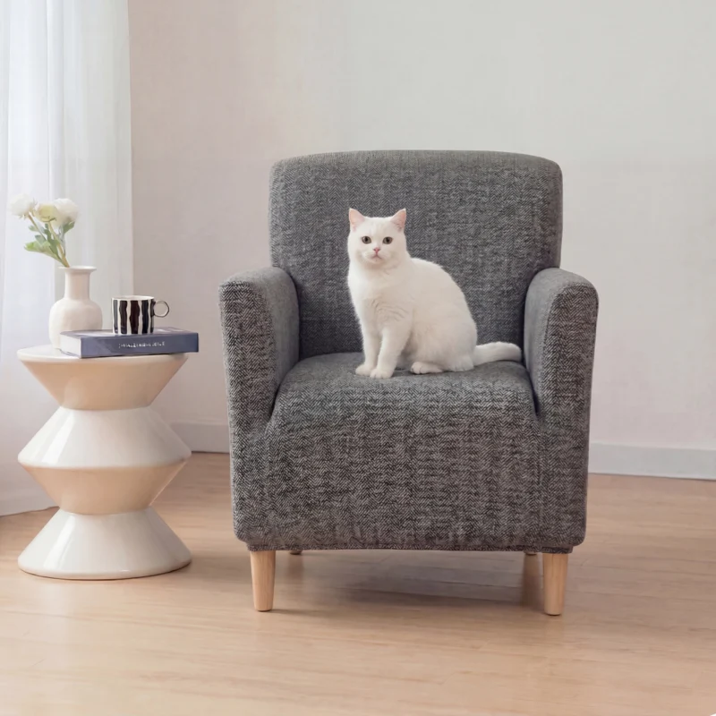 Herringbone Full Coverage Comfortable Scratch-Resistant Sofa Protection Magic Armchair Cover