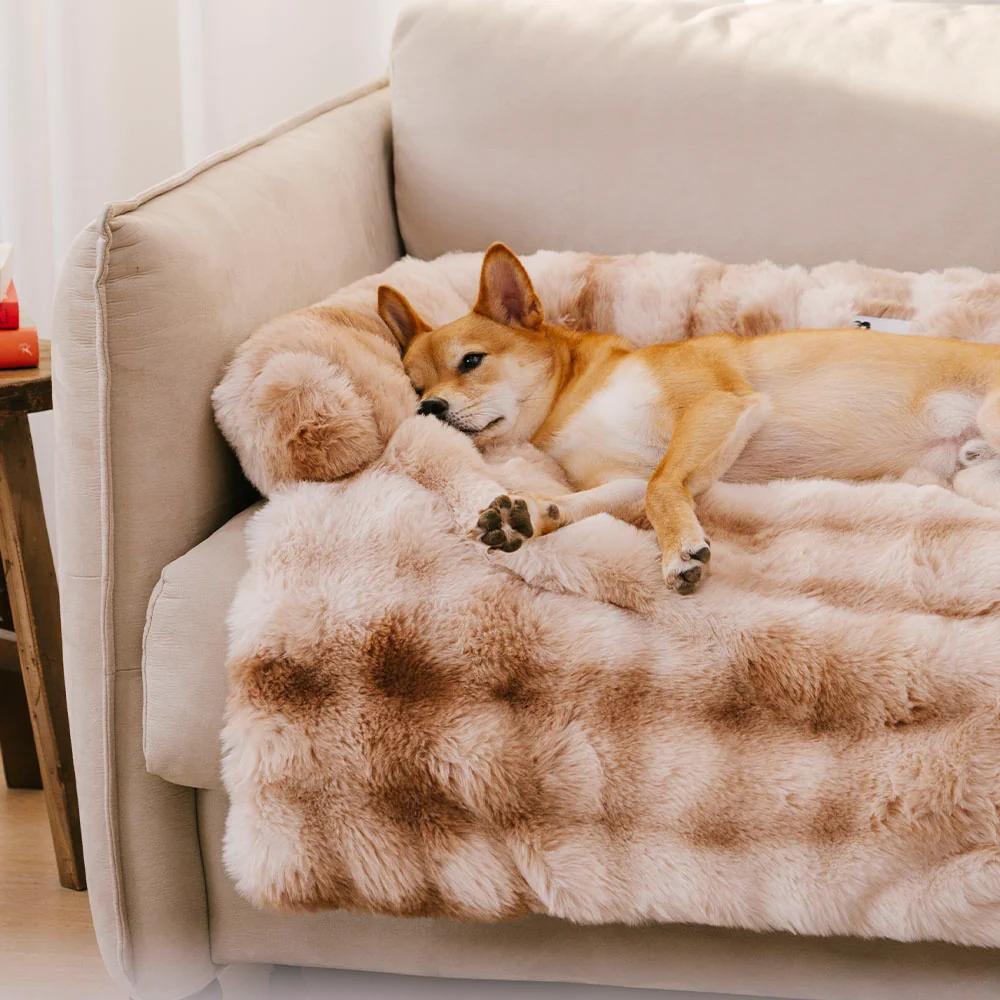 Fluffy Fuzzy Calming Dog Bed Sofa Protector Pet Mat - Image 6