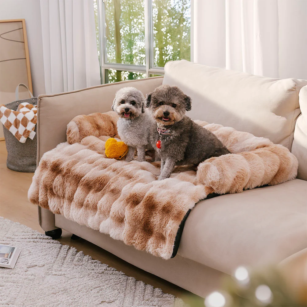 Fluffy Fuzzy Calming Dog Bed Sofa Protector Pet Mat - Image 15