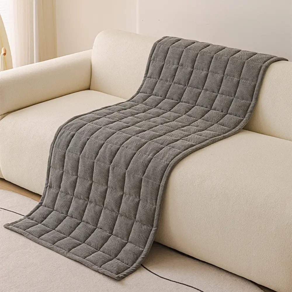 Herringbone Chenille Elegant Breathable Sofa Decoration One-Piece Non-slip Couch Cover - Image 7