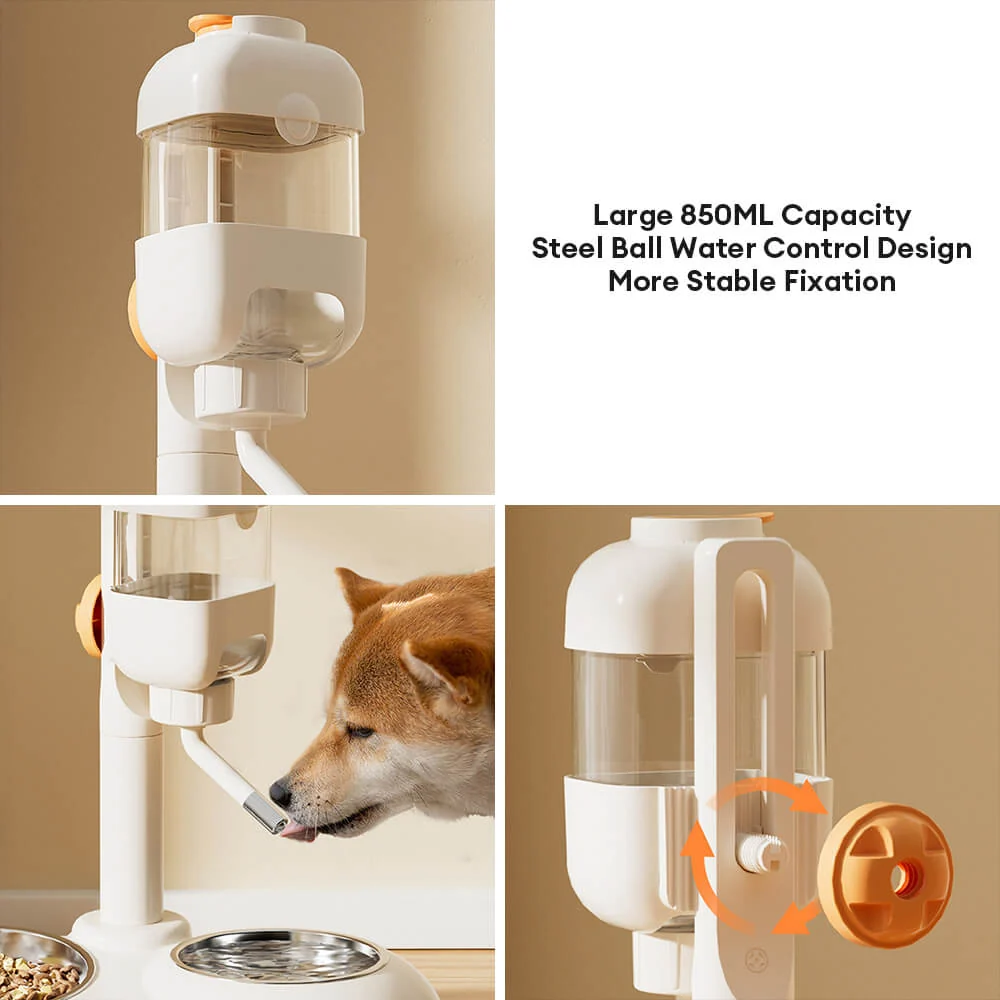 Pet Feeding Bowl Station Food Dispenser With Automatic Water - Image 2