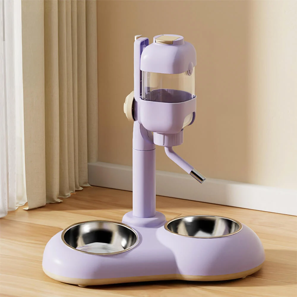 Pet Feeding Bowl Station Food Dispenser With Automatic Water - Image 9