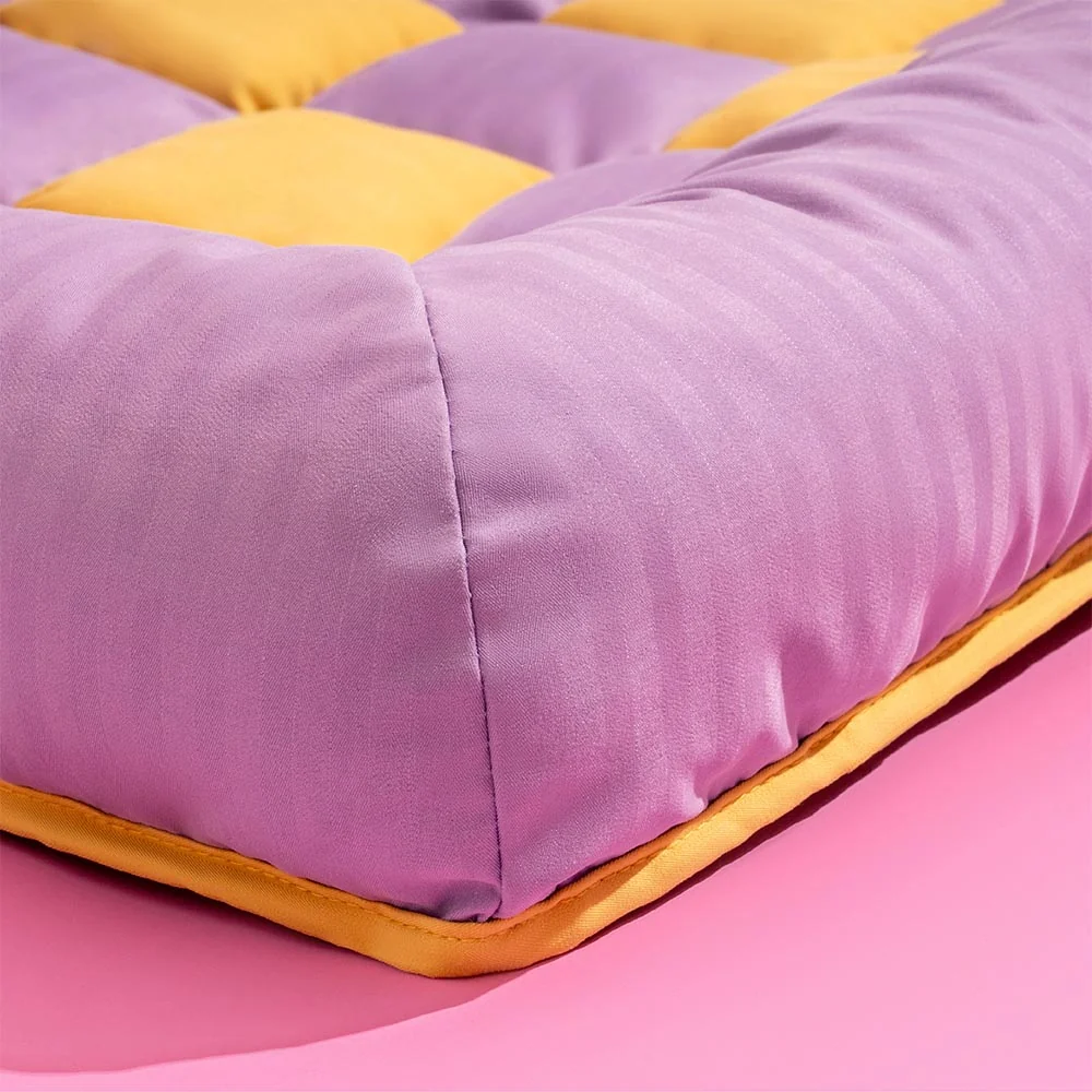 Travel Bolster Safety Back Seat Large Dog Car Seat Bed - Chessboard Lounge - Image 15