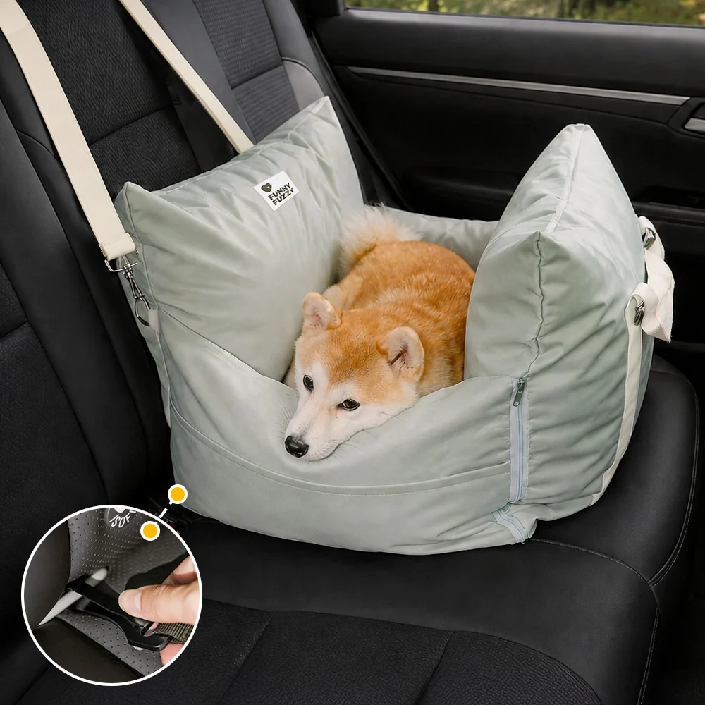 Waterproof ISOFIX Dog Car Seat Bed with LATCH System - First Class