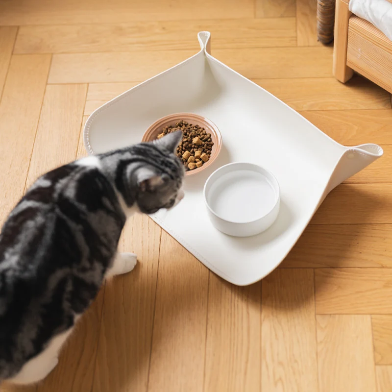 Pet Spill-proof Place Mats Waterproof & Greaseproof Bowl Mat